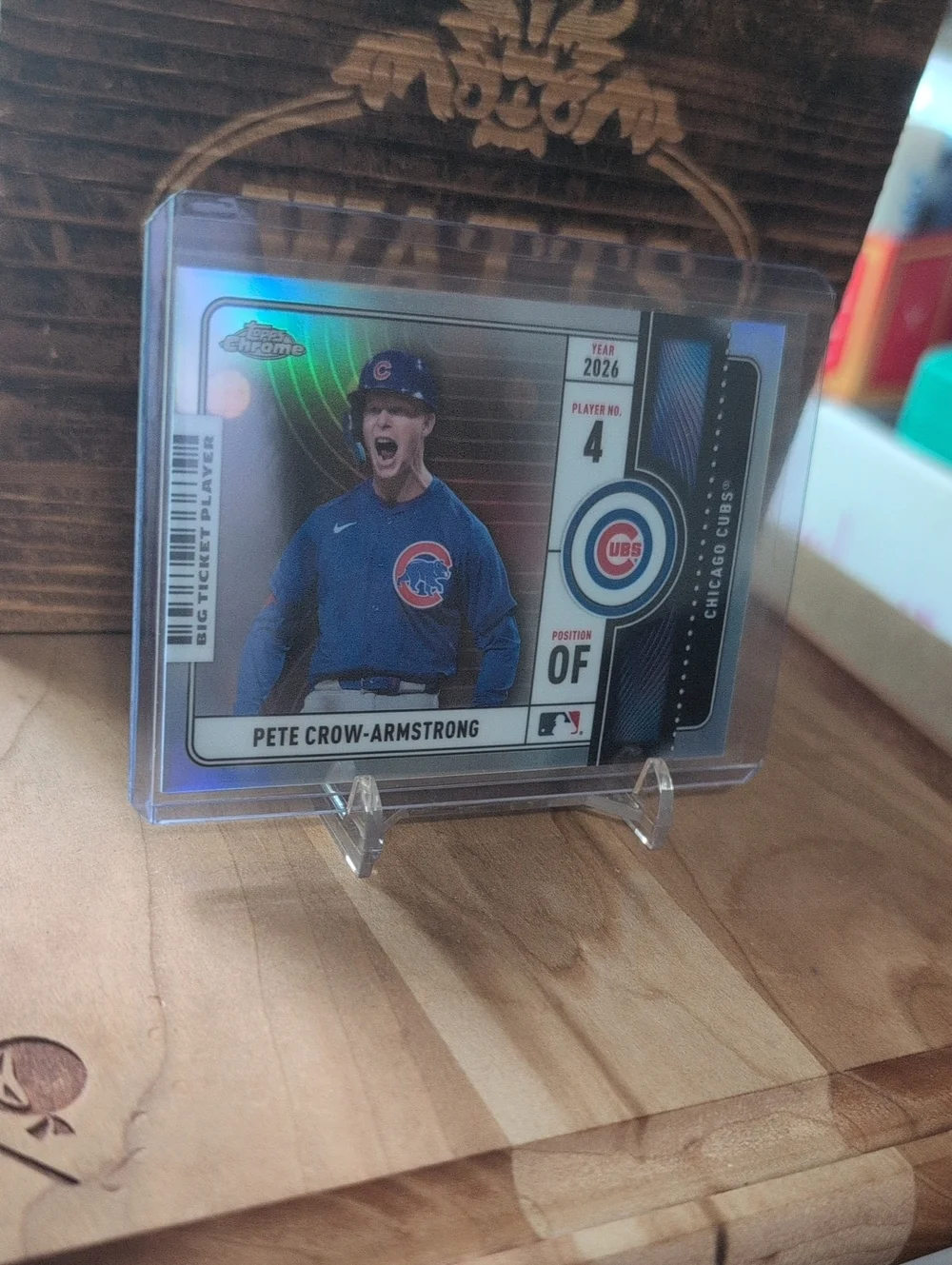 2026 Topps Chrome Pete Crow-Armstrong Big Ticket Player Cubs